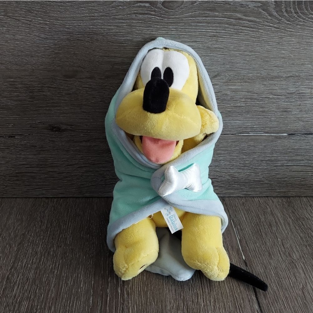 Disney's Babies Pluto Baby w Blanket Swaddle 12" Plush Stuffed Animal Toy